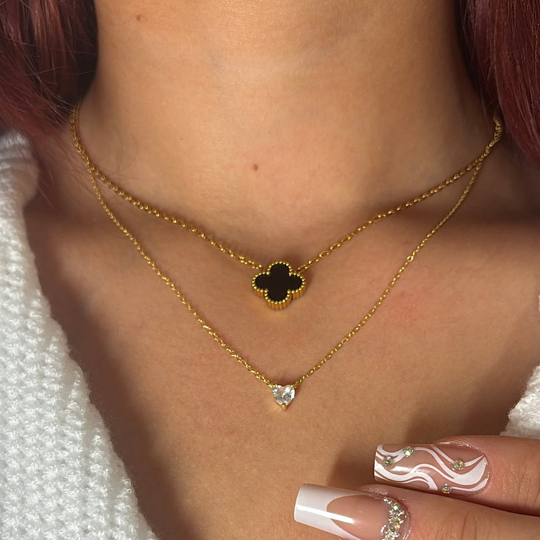 Cuore Halskette 925 Silber