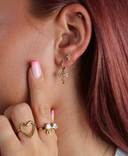 Kreuz Ohrringe 925 Silber