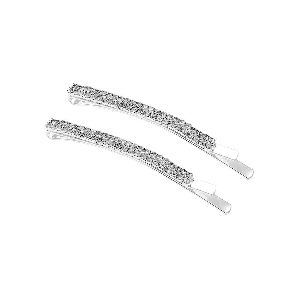 2er Two Line Diamond Hair Clip Haarklammer Set